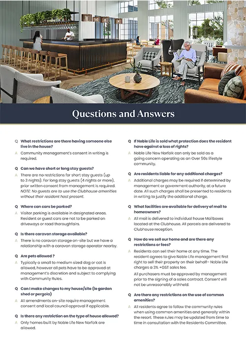 Questions & Answers flyer
